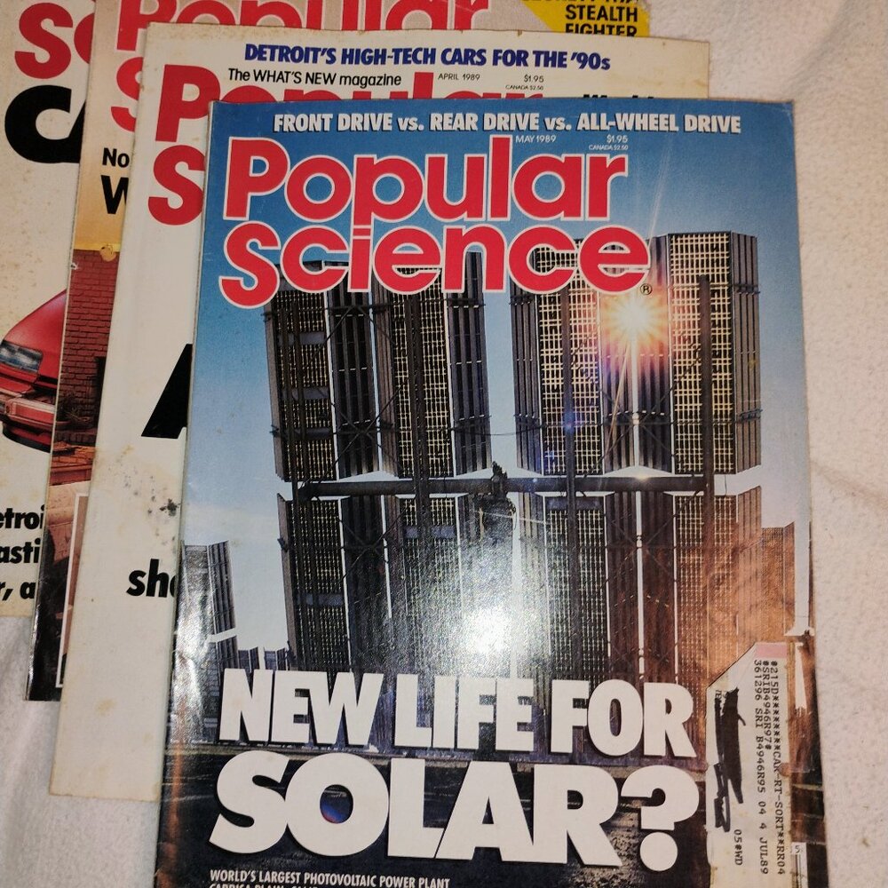 1989 Popular  Science magazines